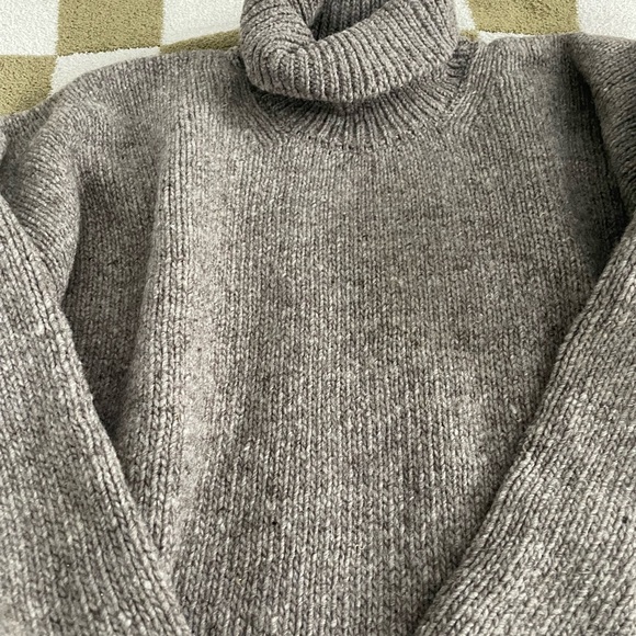 Babaa Men’s Jumper No17 Wool Turtleneck Sweater Dark Mist - Picture 8 of 15